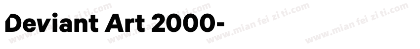 Deviant Art 2000字体转换